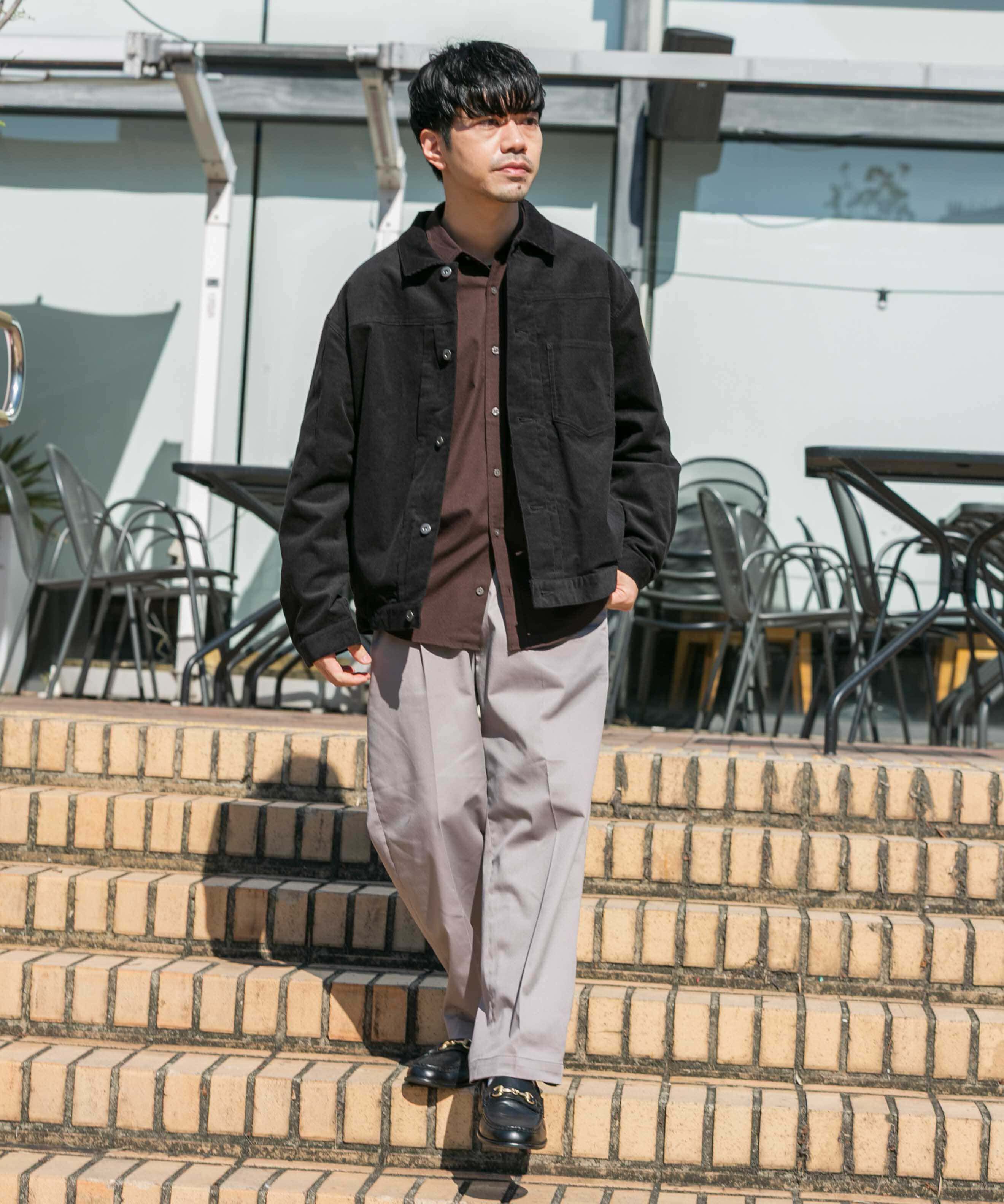 URBAN RESEARCH ROSSO「『XLサイズあり』リラックスコーデュロイブルゾン」|ブルゾン・スタジャン|