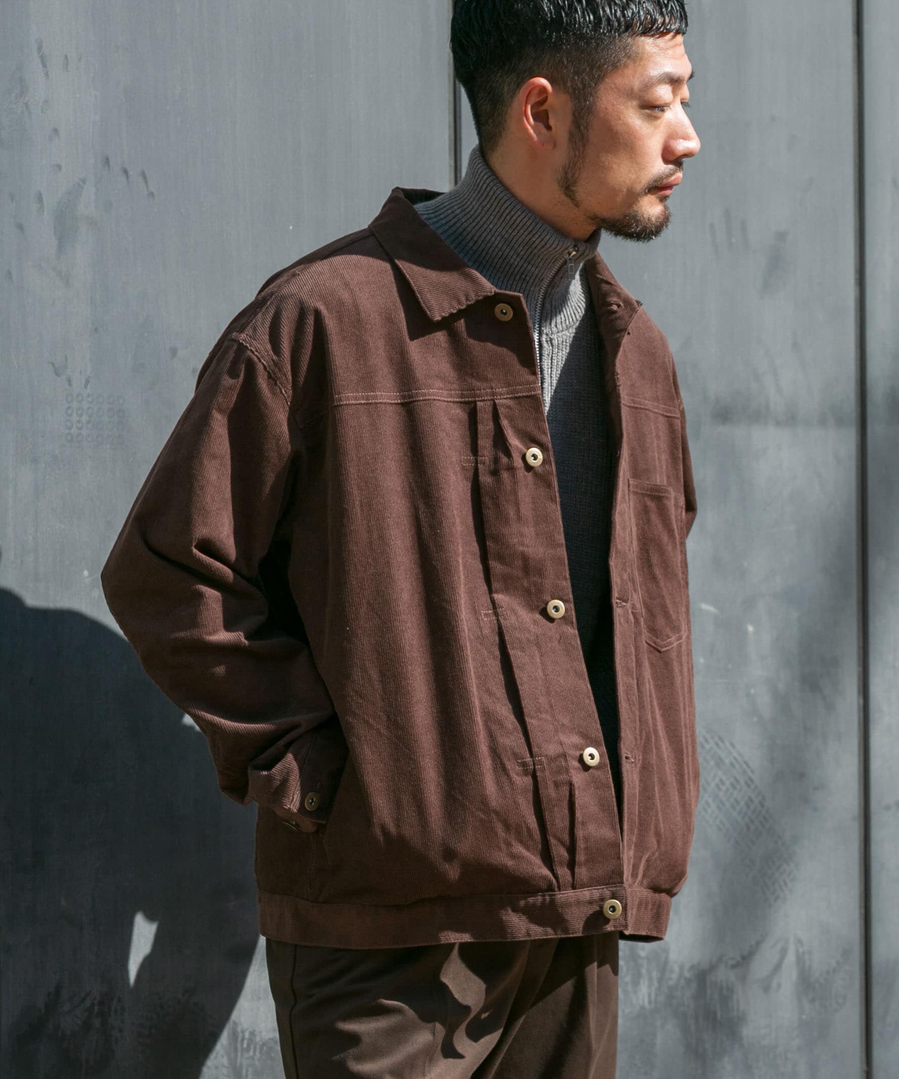 URBAN RESEARCH ROSSO「『XLサイズあり』リラックスコーデュロイブルゾン」|ブルゾン・スタジャン|