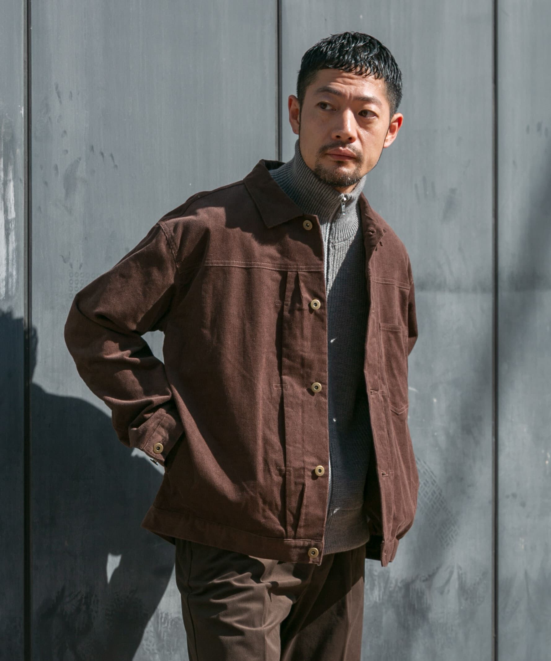 URBAN RESEARCH ROSSO「『XLサイズあり』リラックスコーデュロイブルゾン」|ブルゾン・スタジャン|