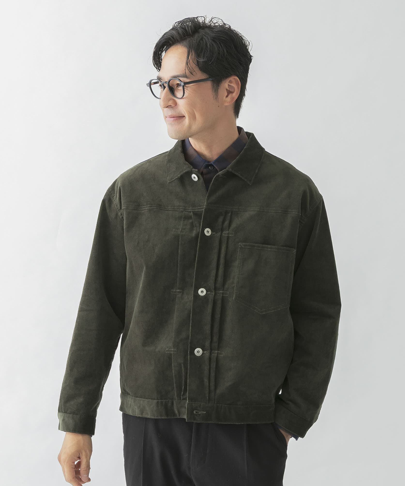 URBAN RESEARCH ROSSO「『XLサイズあり』リラックスコーデュロイブルゾン」|ブルゾン・スタジャン|カーキ