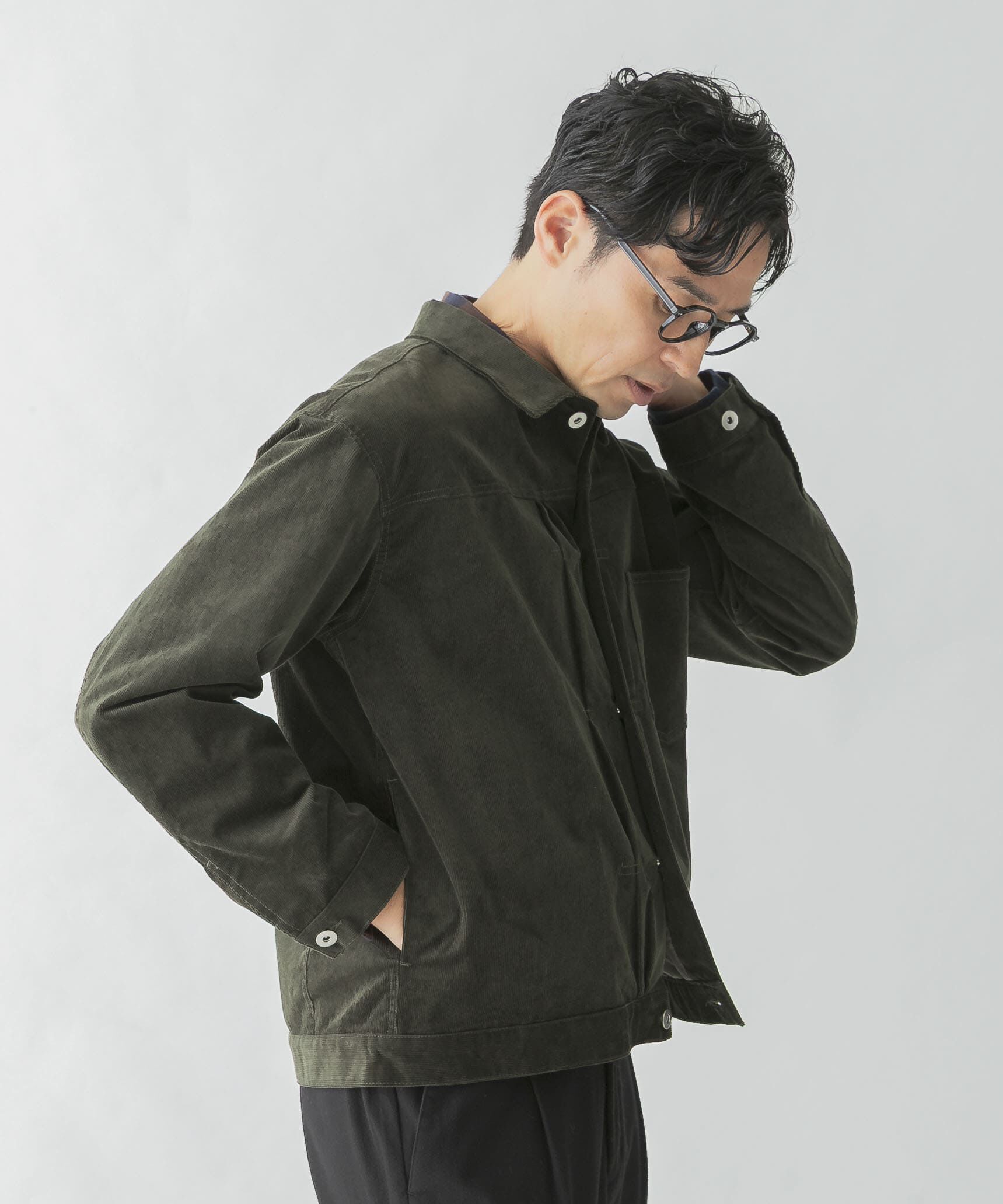 URBAN RESEARCH ROSSO「『XLサイズあり』リラックスコーデュロイブルゾン」|ブルゾン・スタジャン|