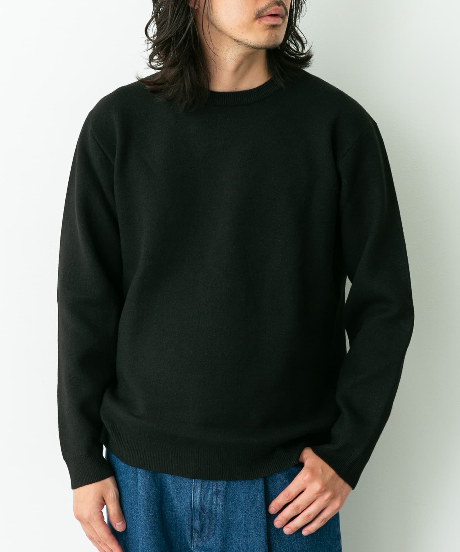 Sonny Label 「抗ピルウォッシャブルクルーネックニット」|ニット・セーター|