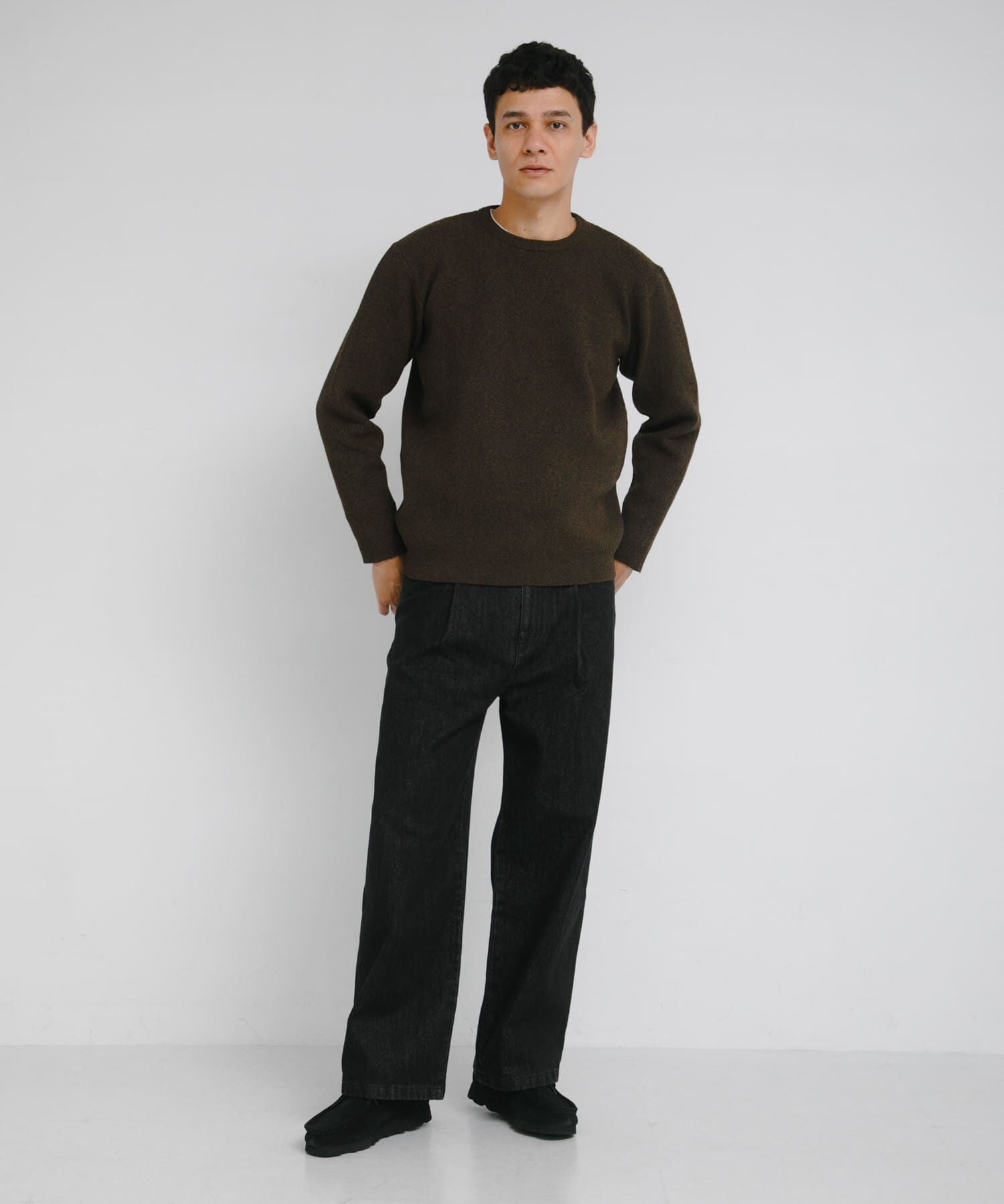 Sonny Label 「抗ピルウォッシャブルクルーネックニット」|ニット・セーター|