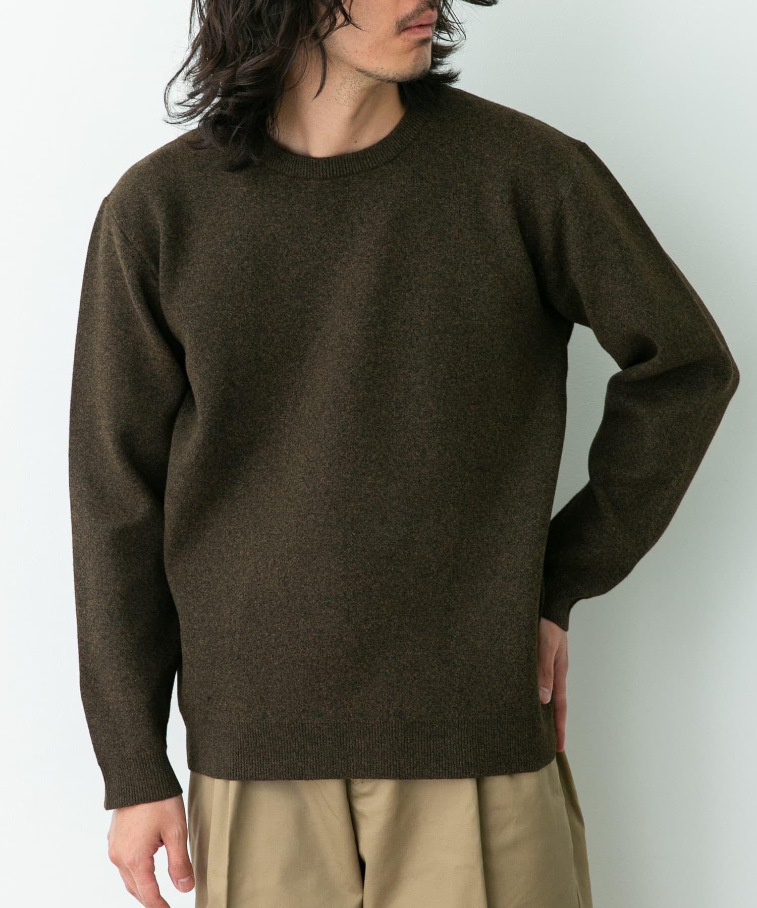 Sonny Label 「抗ピルウォッシャブルクルーネックニット」|ニット・セーター|