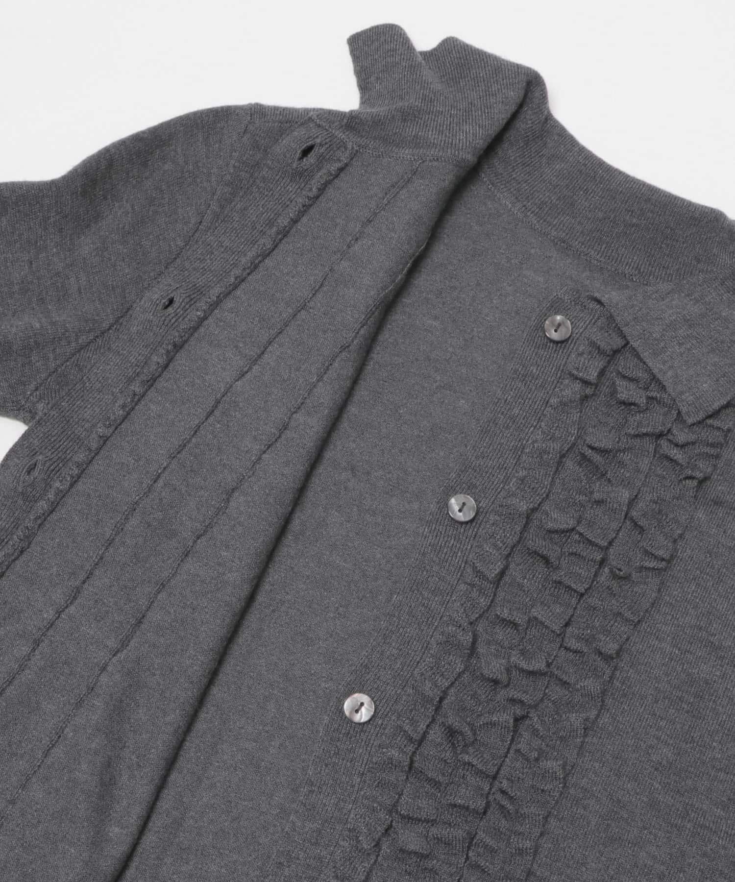 Sonny Label 「シルク混フリルニットシャツ」|ニット・セーター|