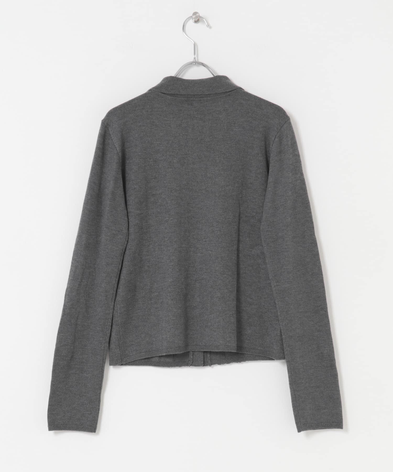 Sonny Label 「シルク混フリルニットシャツ」|ニット・セーター|