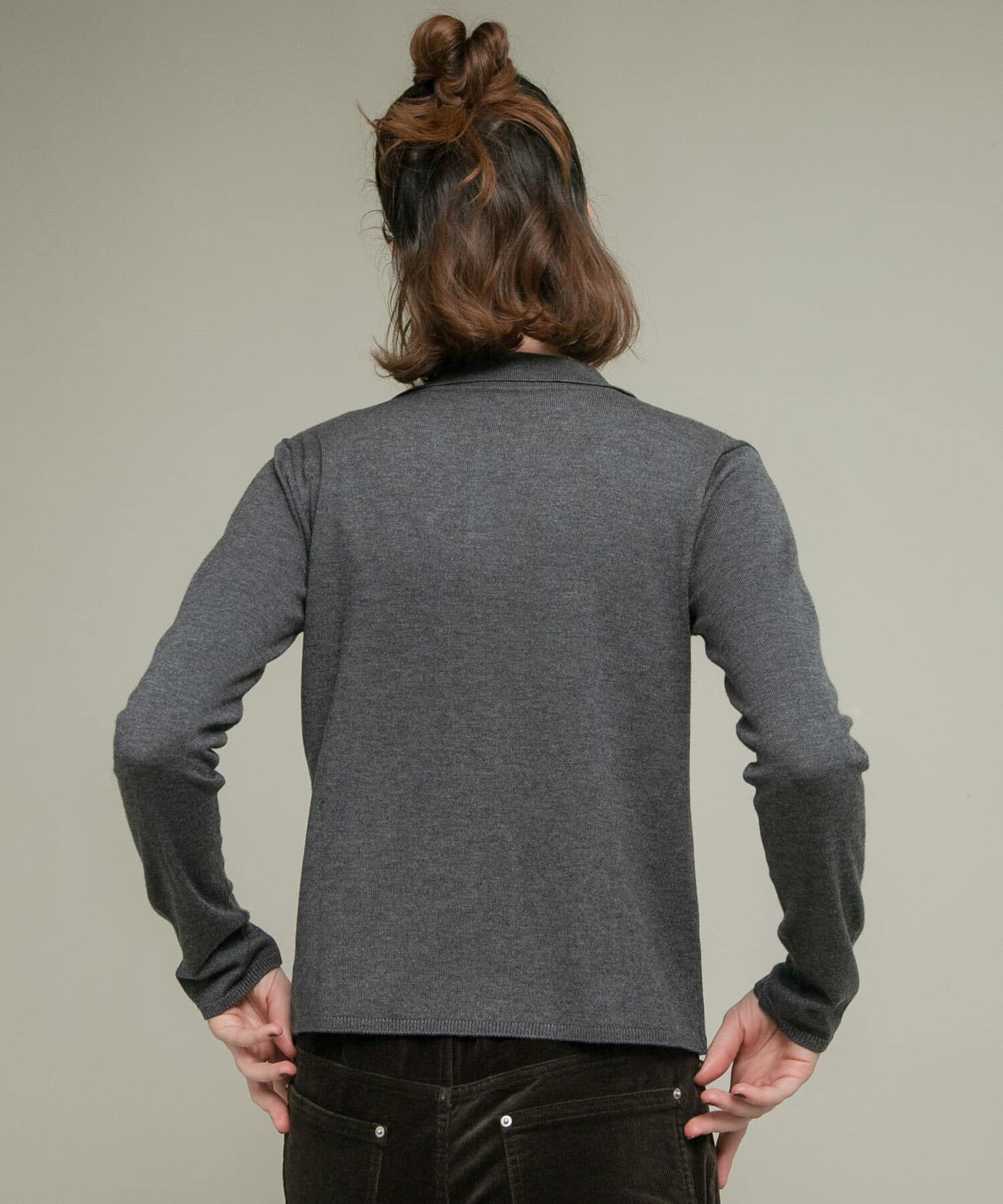 Sonny Label 「シルク混フリルニットシャツ」|ニット・セーター|