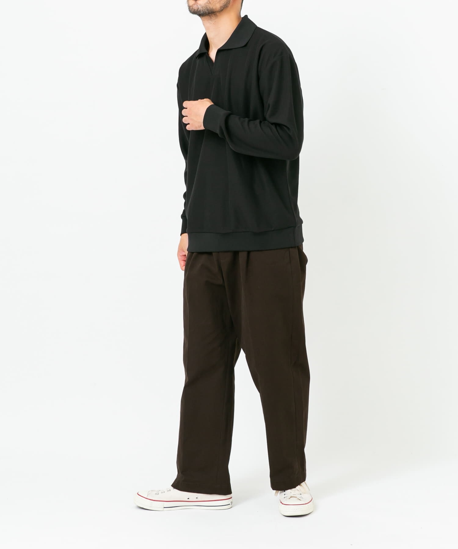 URBAN RESEARCH ROSSO「ダブルフェイスサーマルスキッパーポロシャツ」|ポロシャツ|