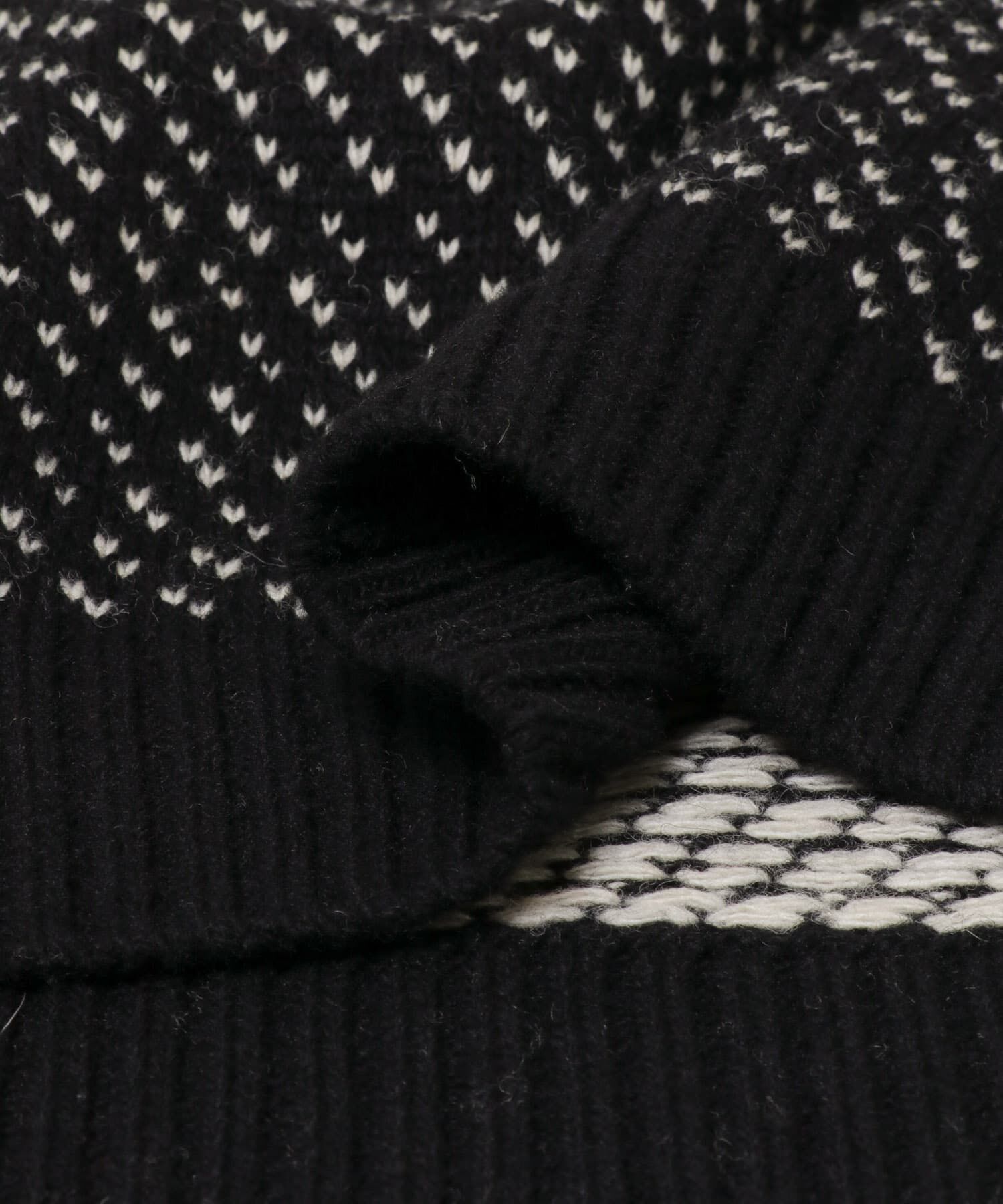 URBAN RESEARCH ROSSO「『XLサイズあり』バーズアイ柄ヘンリーネックニット」|ニット・セーター|