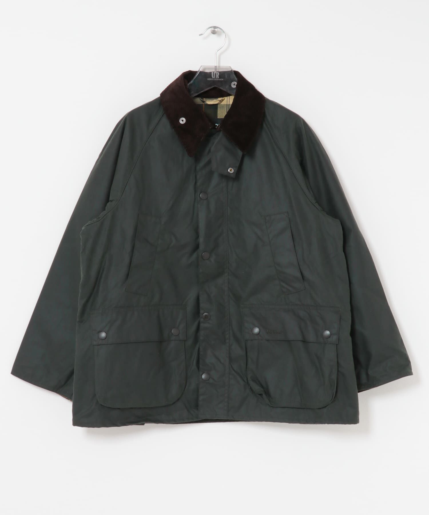 URBAN RESEARCH「Barbour　os bedale wax jacket」|ノーカラーコート|グリーン系その他