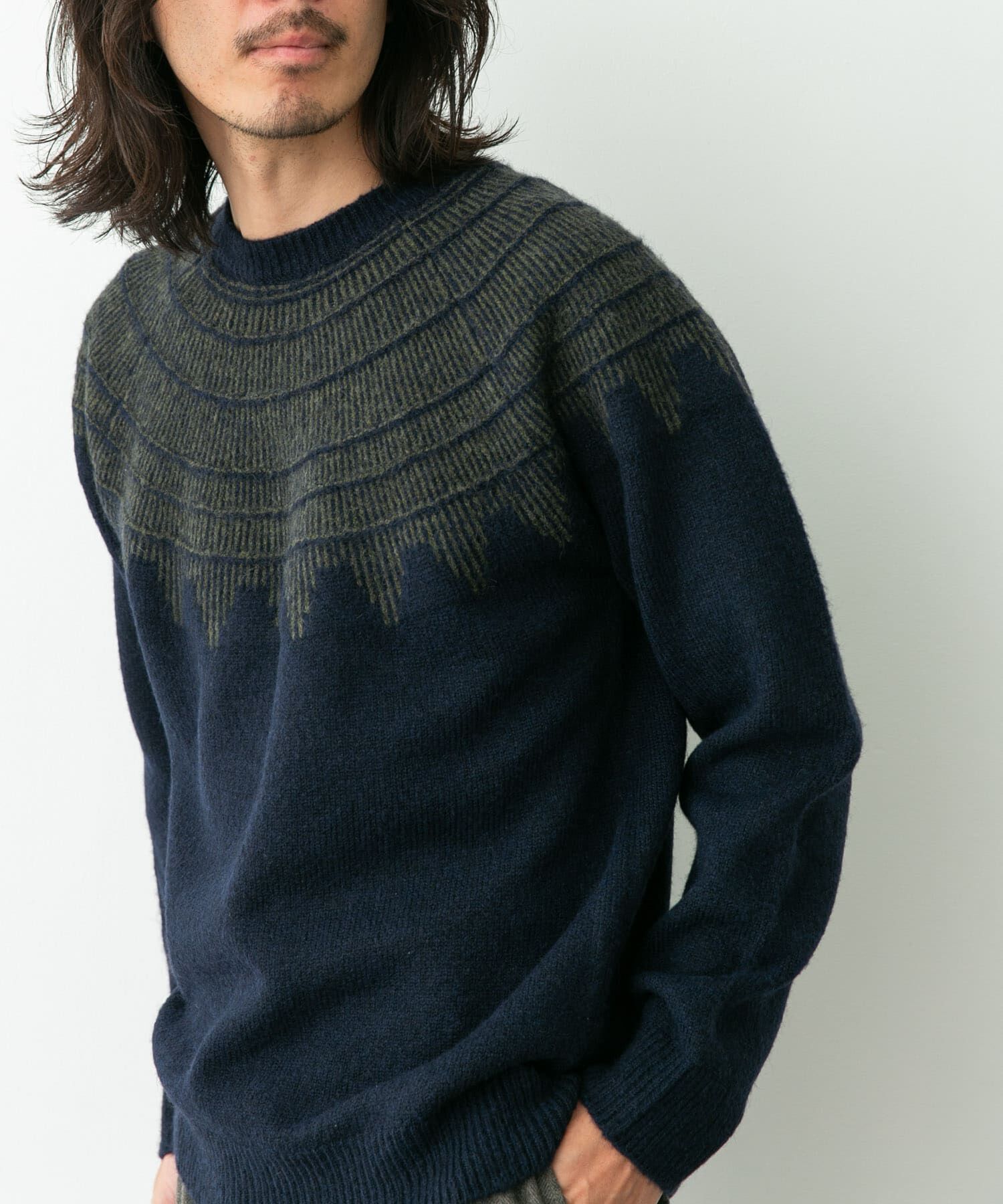 Sonny Label 「フェアアイル柄ニットプルオーバー」|ニット・セーター|