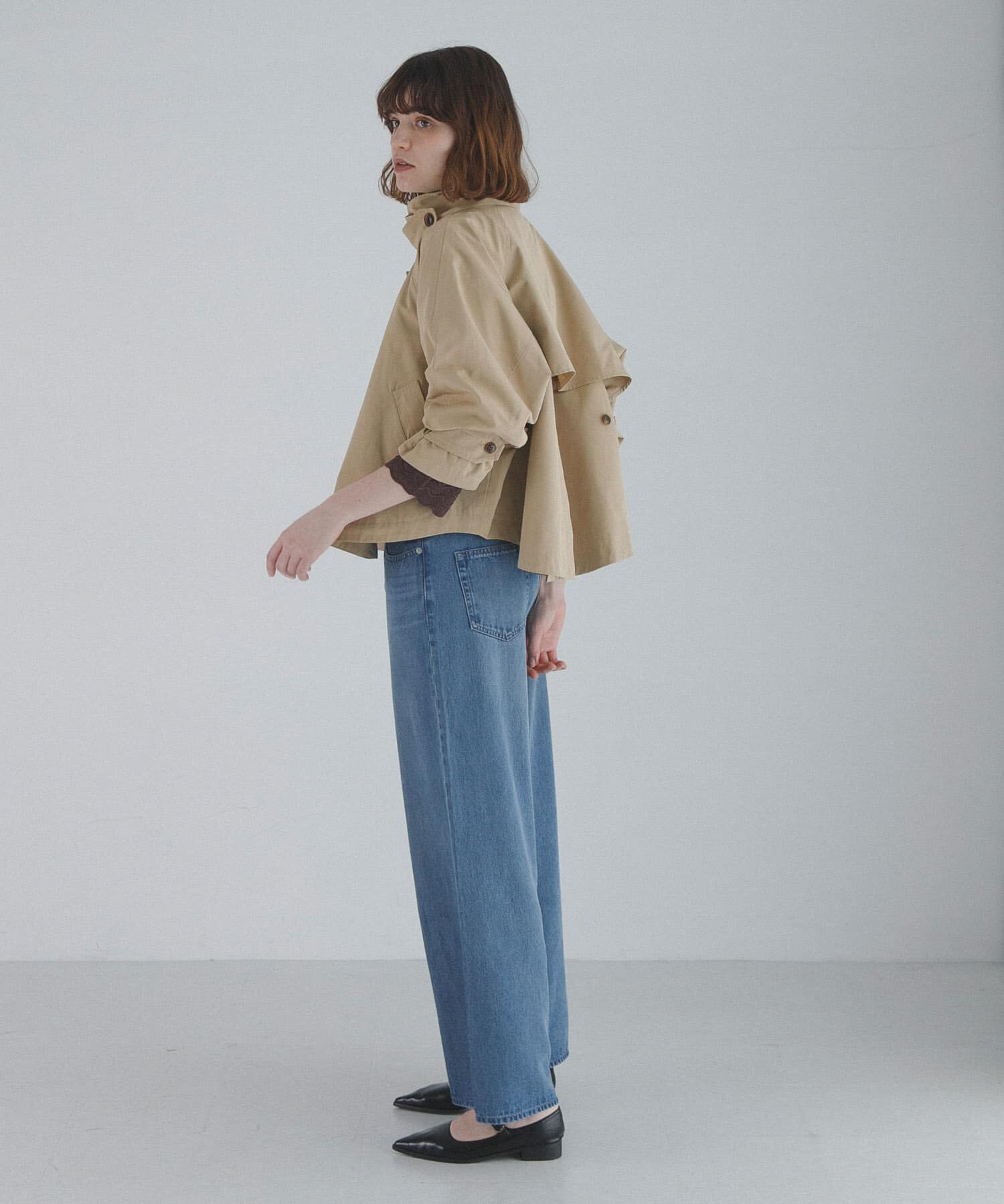 Sonny Label 「撥水バックフレアスタンドカラーコート」|ノーカラーコート|