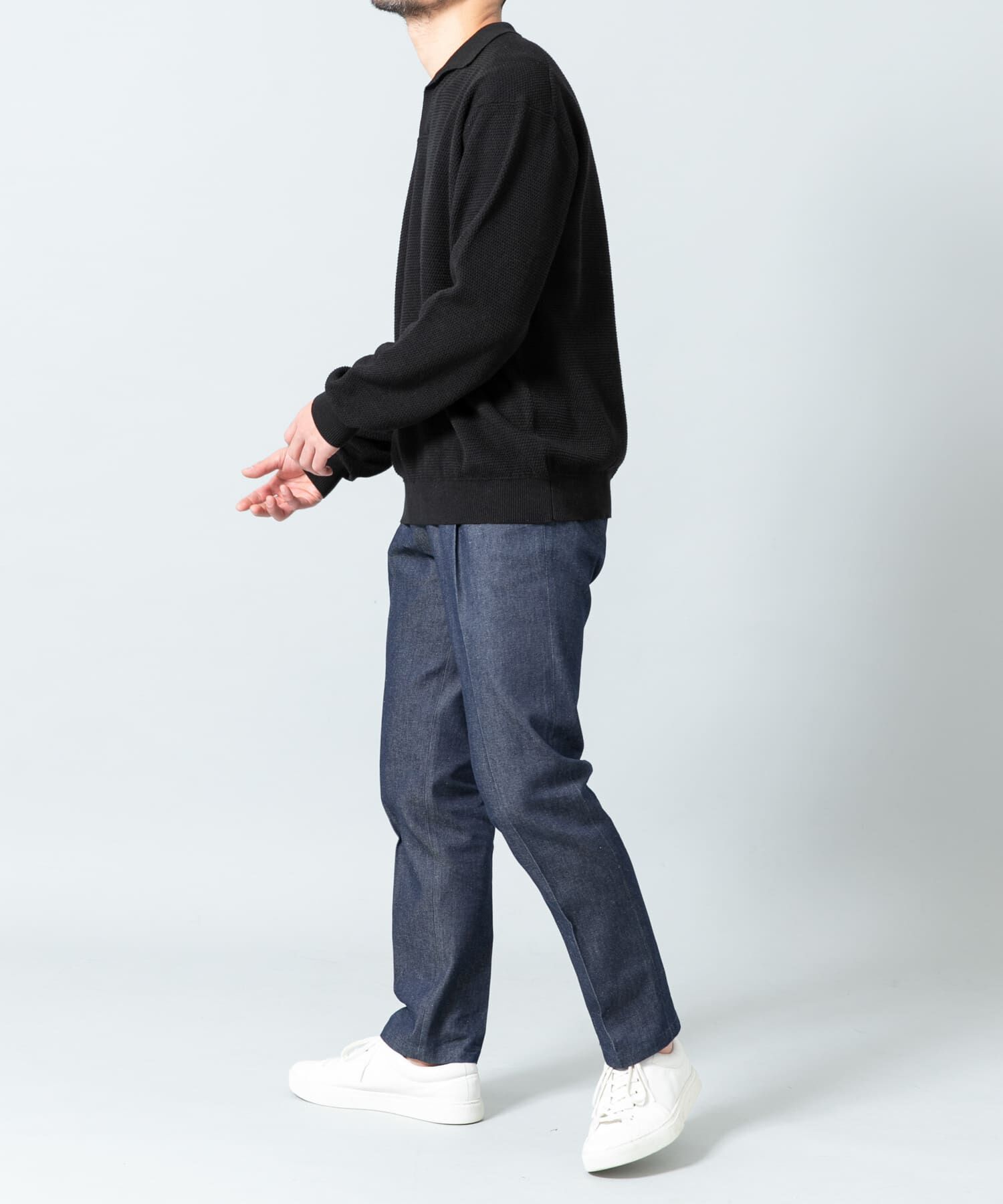 URBAN RESEARCH ROSSO「『WEB限定』変形カノコスキッパーニットポロ」|ニット・セーター|