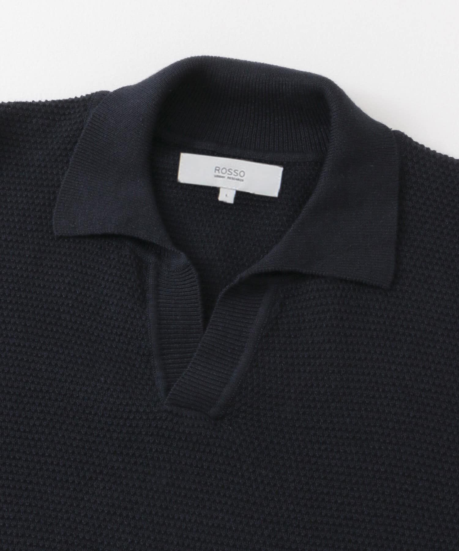 URBAN RESEARCH ROSSO「『WEB限定』変形カノコスキッパーニットポロ」|ニット・セーター|