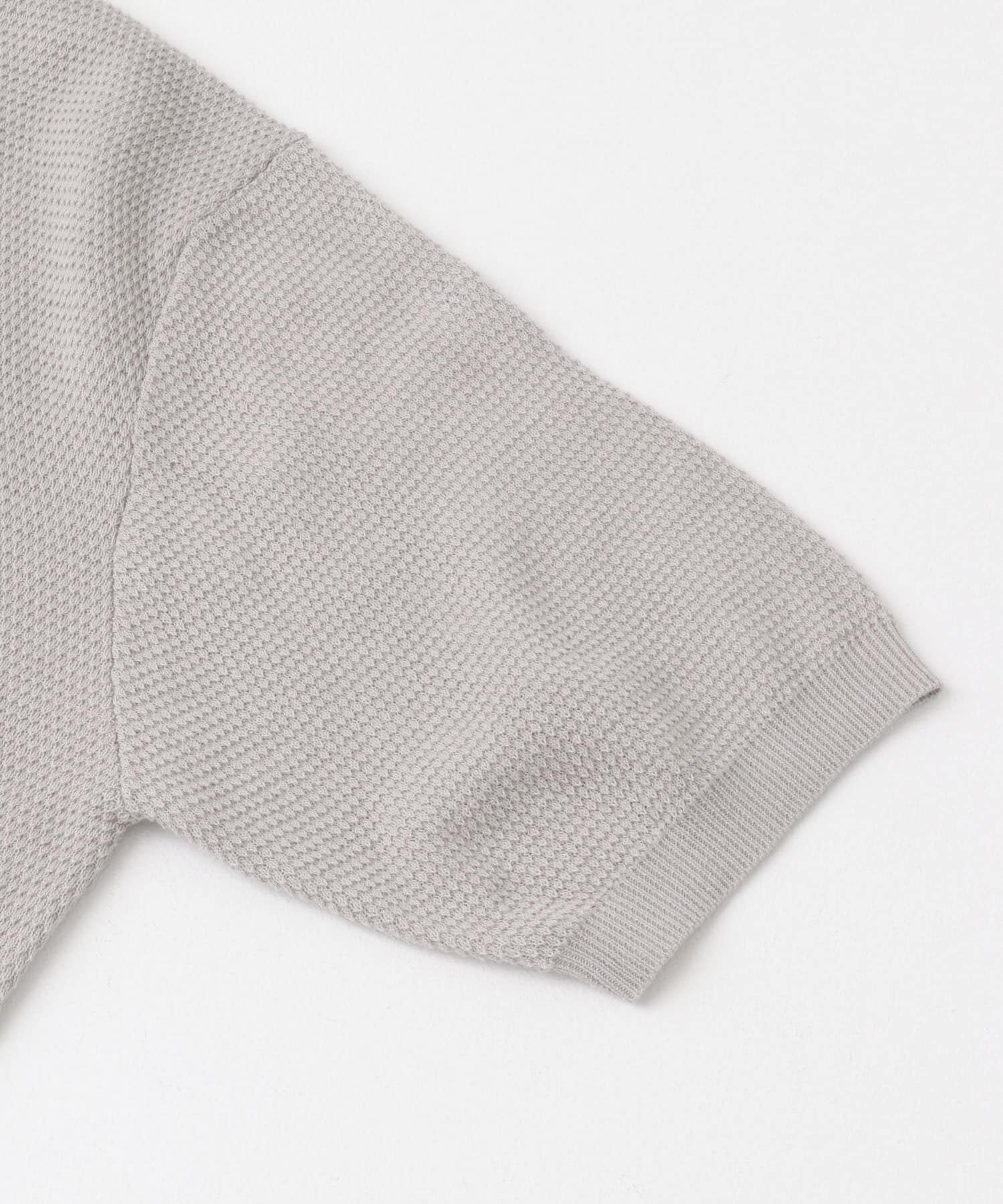 URBAN RESEARCH ROSSO「『WEB限定』変形カノコ半袖クルーネックニット」|ニット・セーター|