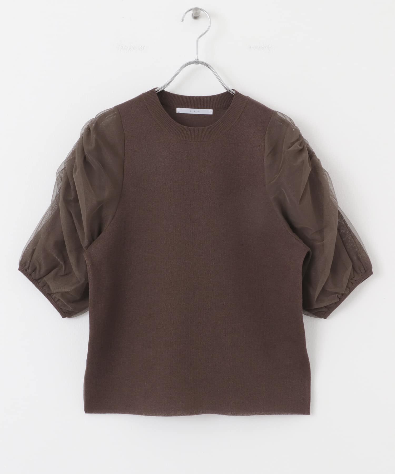  「チュールスリーブニット」|ニット・セーター|