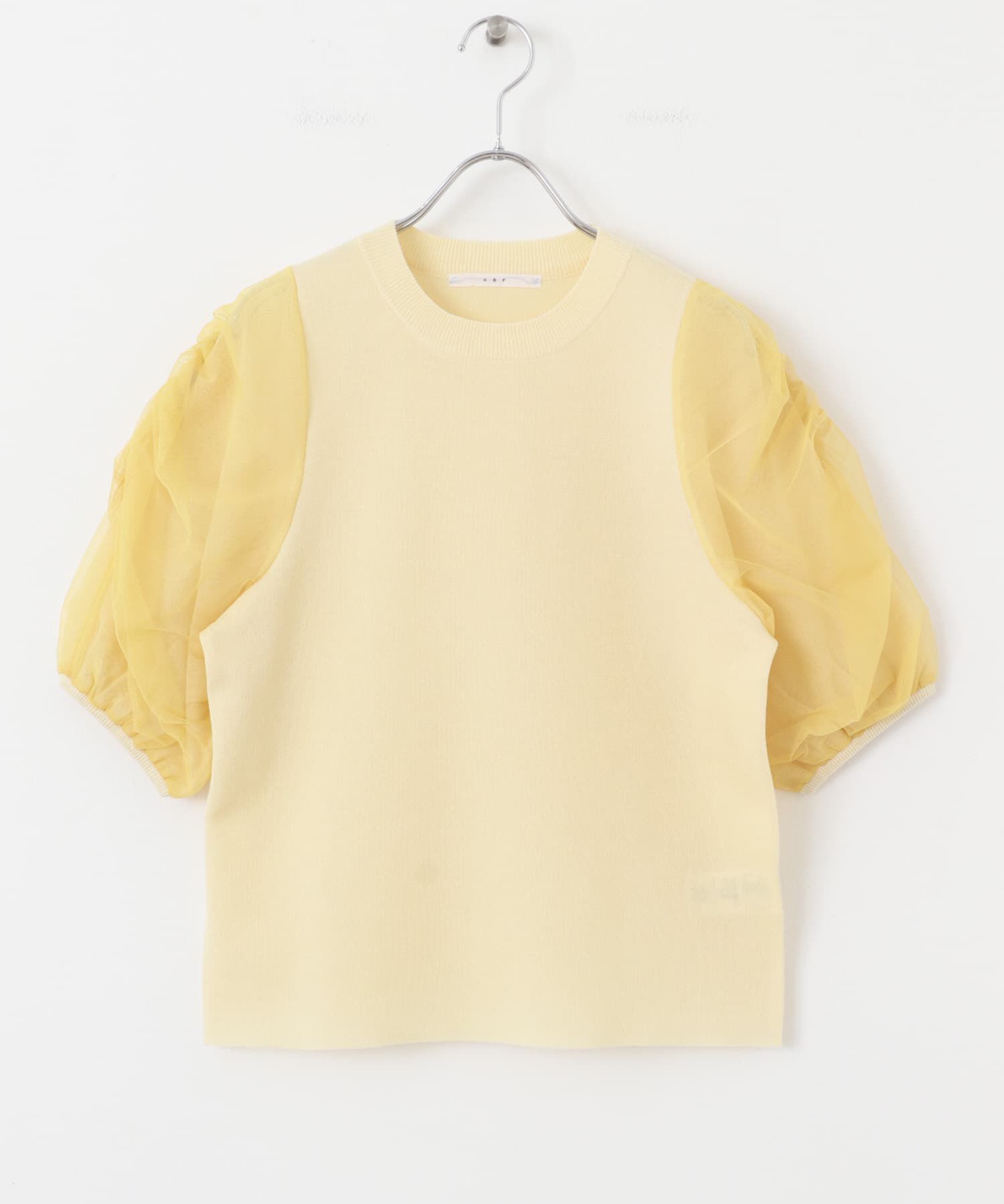  「チュールスリーブニット」|ニット・セーター|