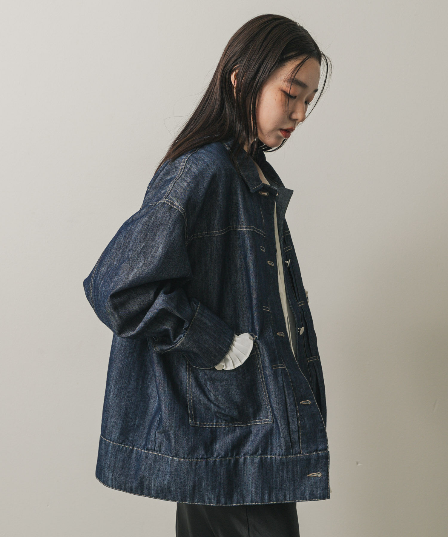 SENSE OF PLACE by URBAN RESEARCH「ルーズデニムジャケット」|デニムジャケット|