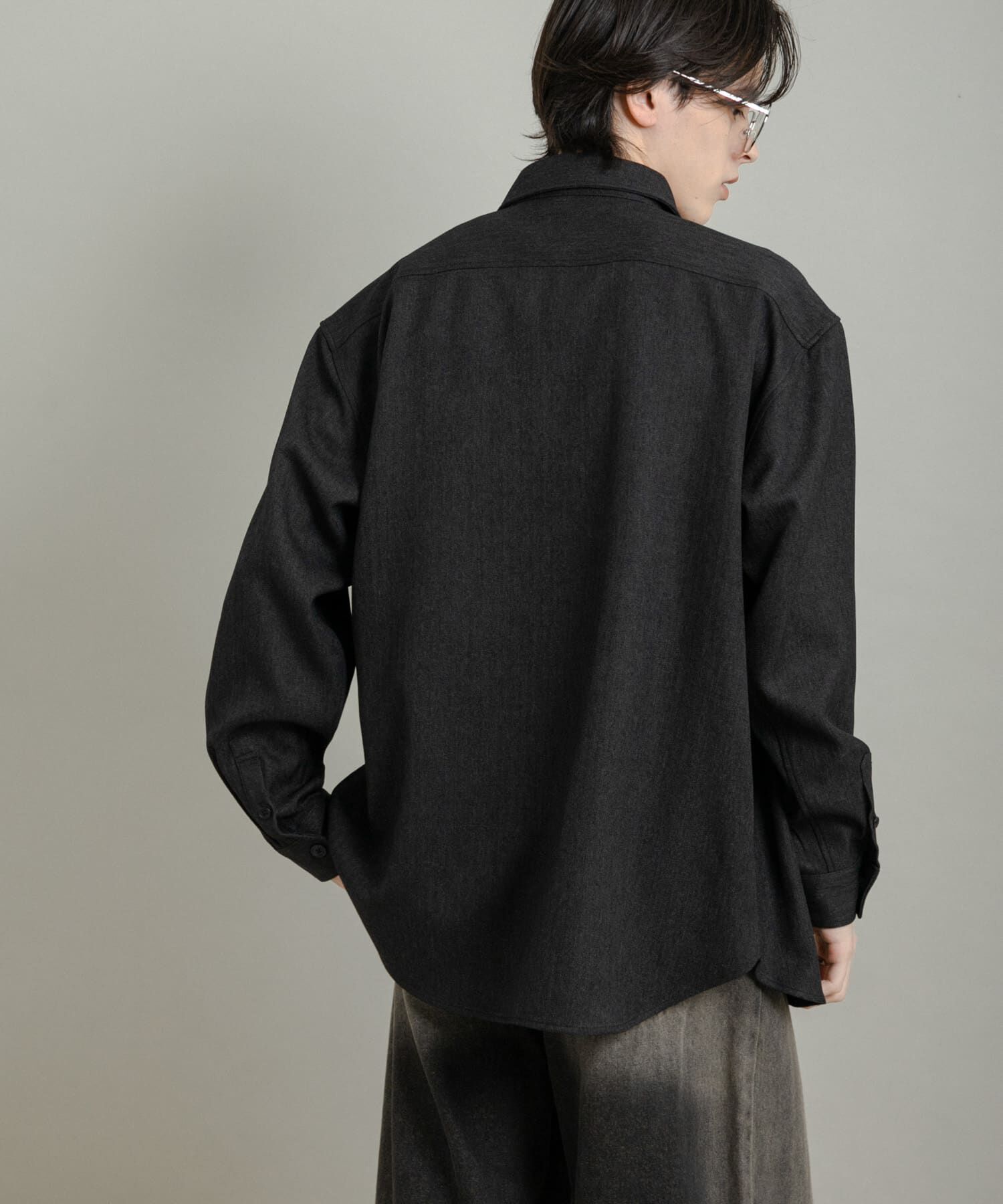 SENSE OF PLACE by URBAN RESEARCH「『UR TECH』ヘリンボーンレギュラーカラーシャツ」|シャツ・ブラウス|