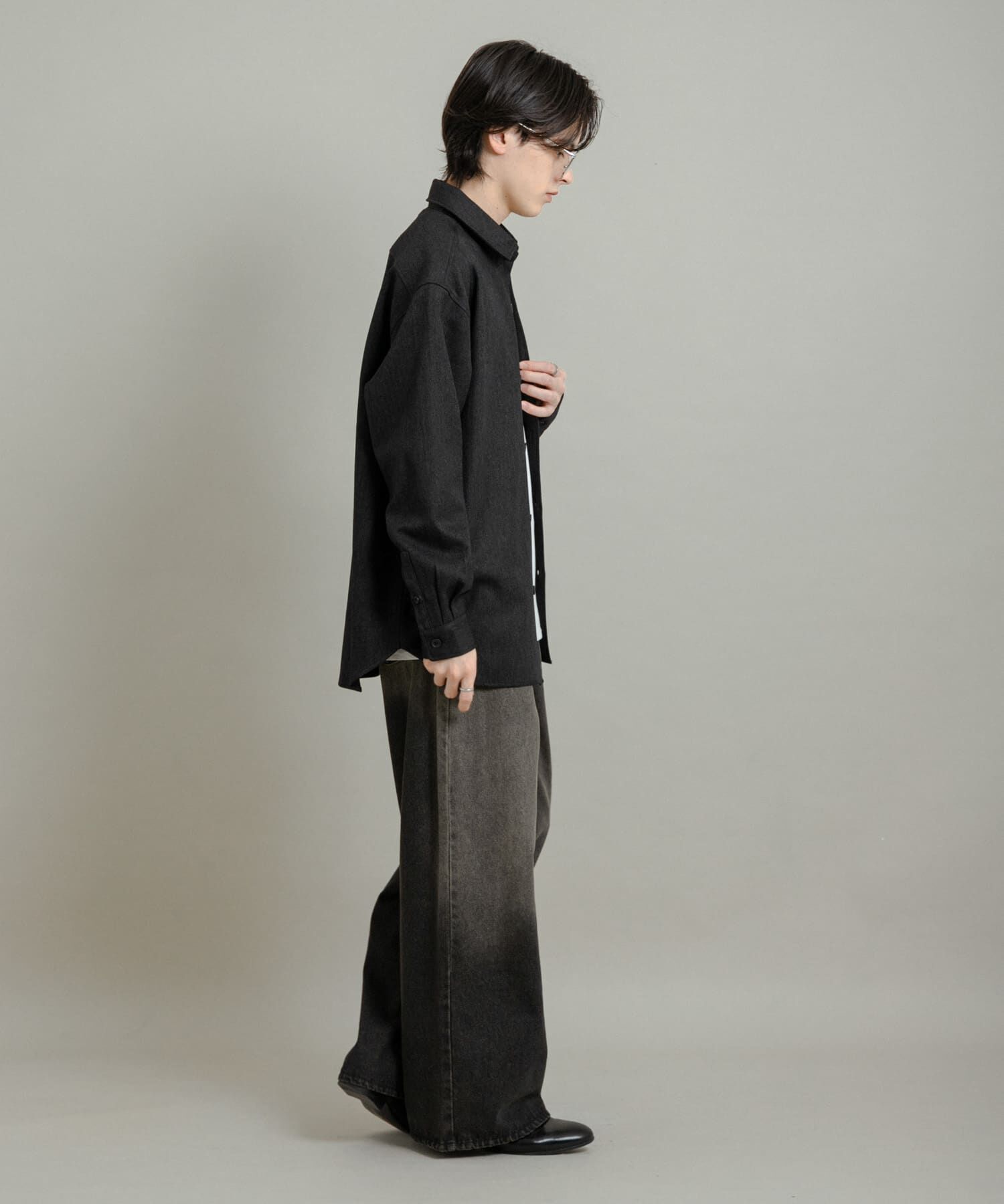 SENSE OF PLACE by URBAN RESEARCH「『UR TECH』ヘリンボーンレギュラーカラーシャツ」|シャツ・ブラウス|