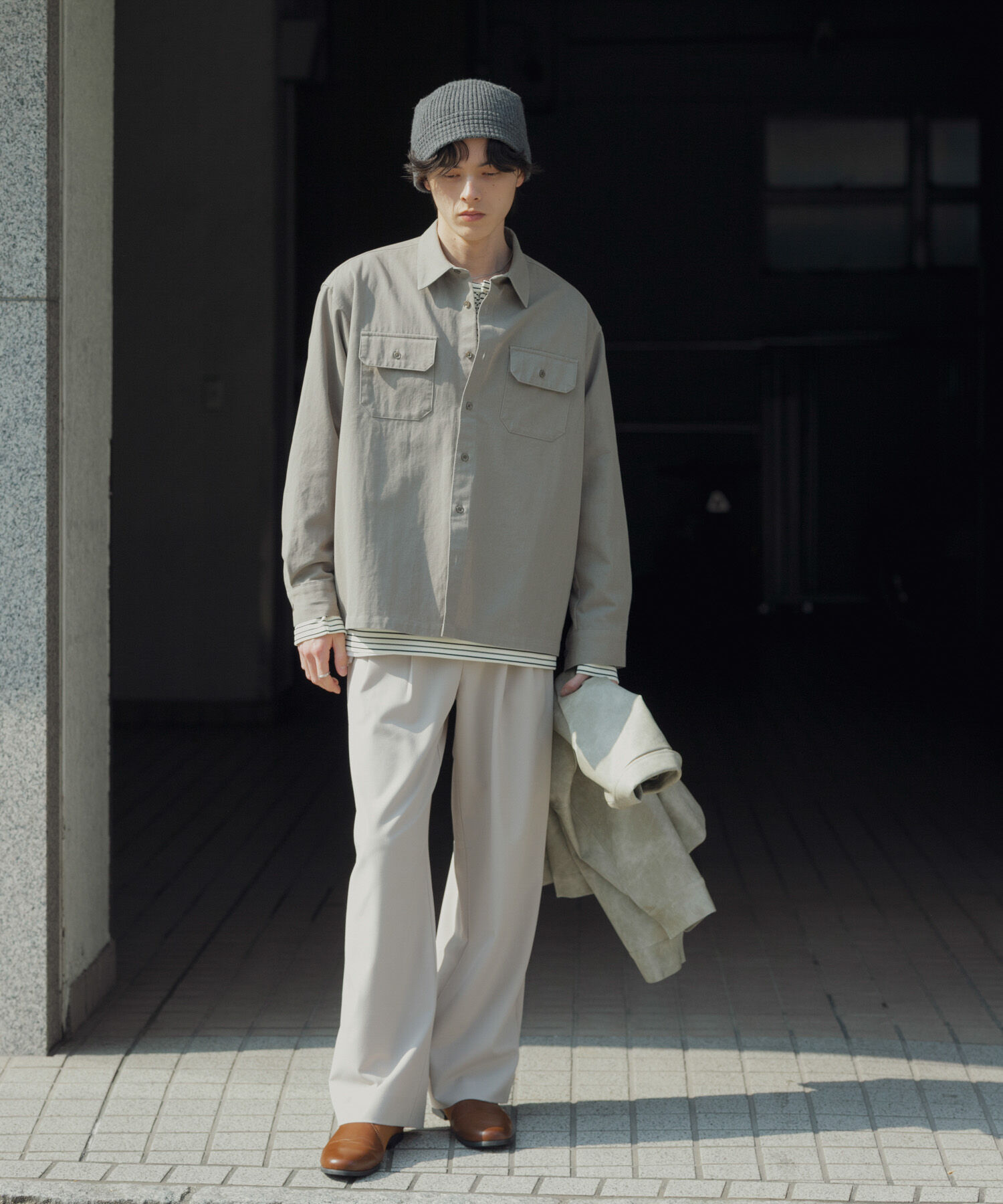 SENSE OF PLACE by URBAN RESEARCH「ダブルポケットカラーデニムシャツ」|シャツ・ブラウス|