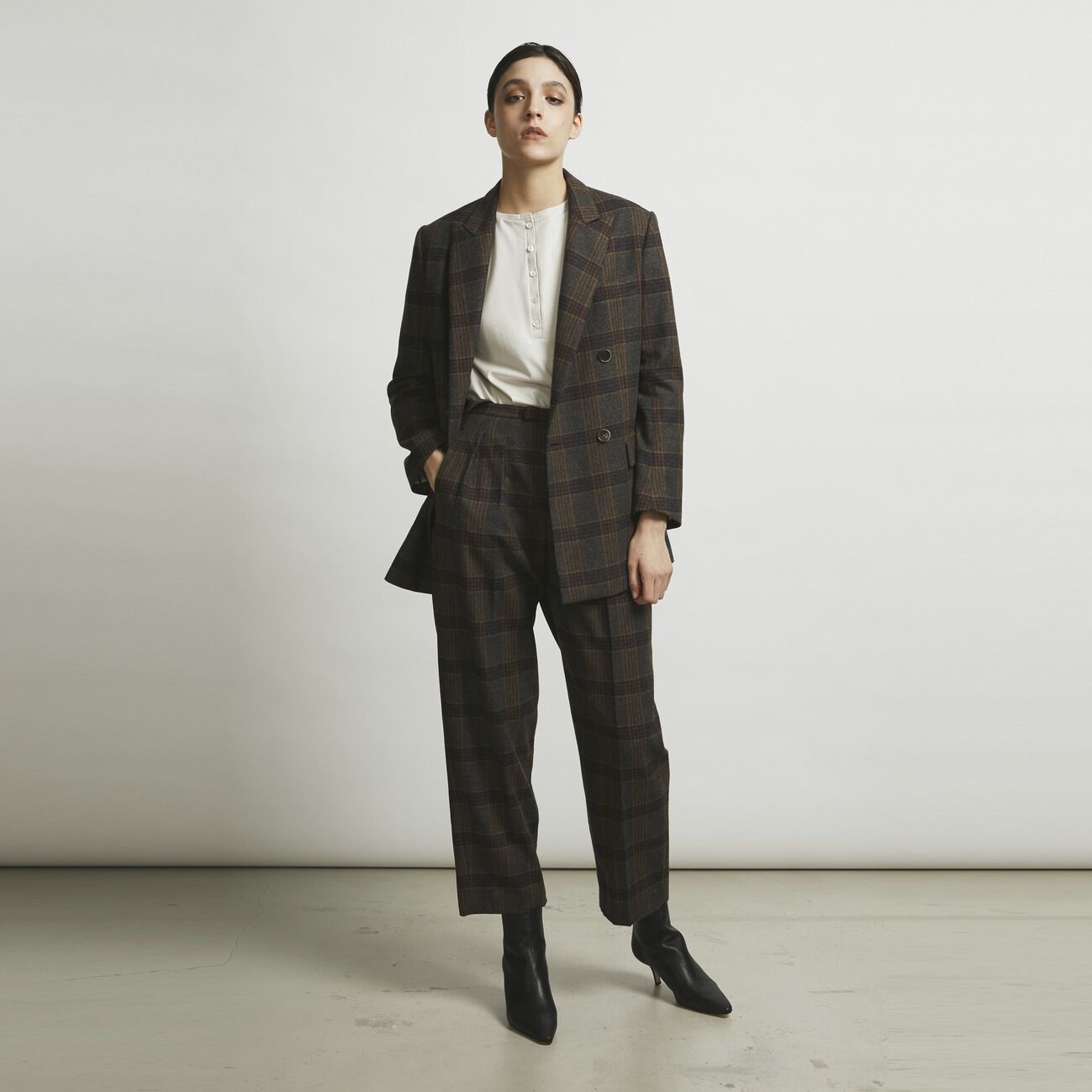 HELIOPOLE「HELIOPOLE the Ellison W Jacket (TOMAS WOOL CHECK)」|デニムジャケット|