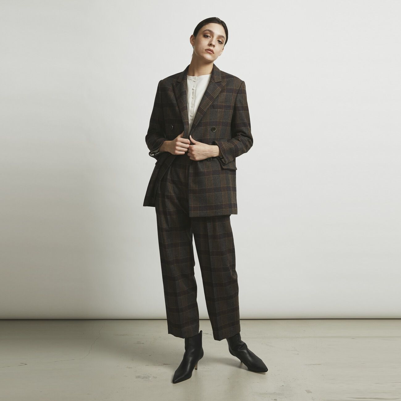 HELIOPOLE「HELIOPOLE the Ellison W Jacket (TOMAS WOOL CHECK)」|デニムジャケット|