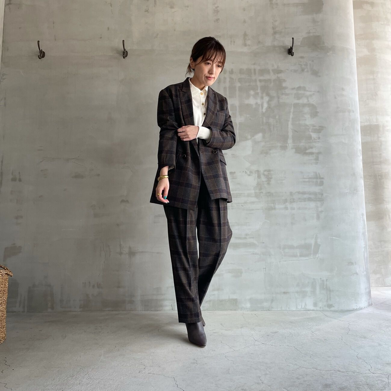 HELIOPOLE「HELIOPOLE the Ellison W Jacket (TOMAS WOOL CHECK)」|デニムジャケット|