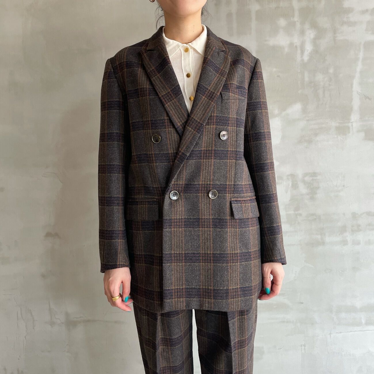 HELIOPOLE「HELIOPOLE the Ellison W Jacket (TOMAS WOOL CHECK)」|デニムジャケット|