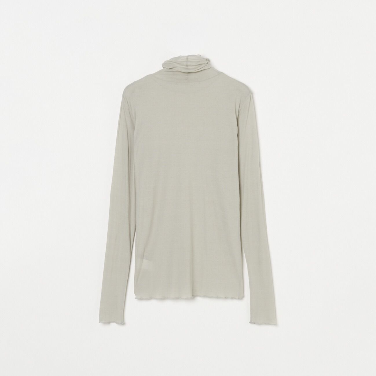 HELIOPOLE「HELIOPOLE 【smooth skin series】SHEER RIB JERSEY TURTLE」|Tシャツ・カットソー|