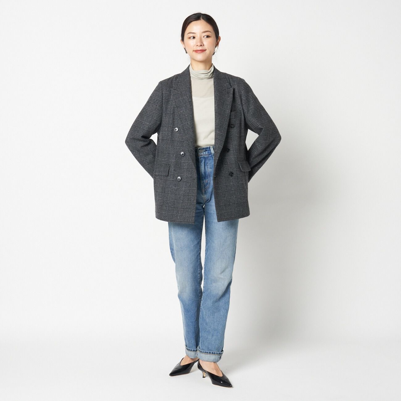 HELIOPOLE「HELIOPOLE 【smooth skin series】SHEER RIB JERSEY TURTLE」|Tシャツ・カットソー|