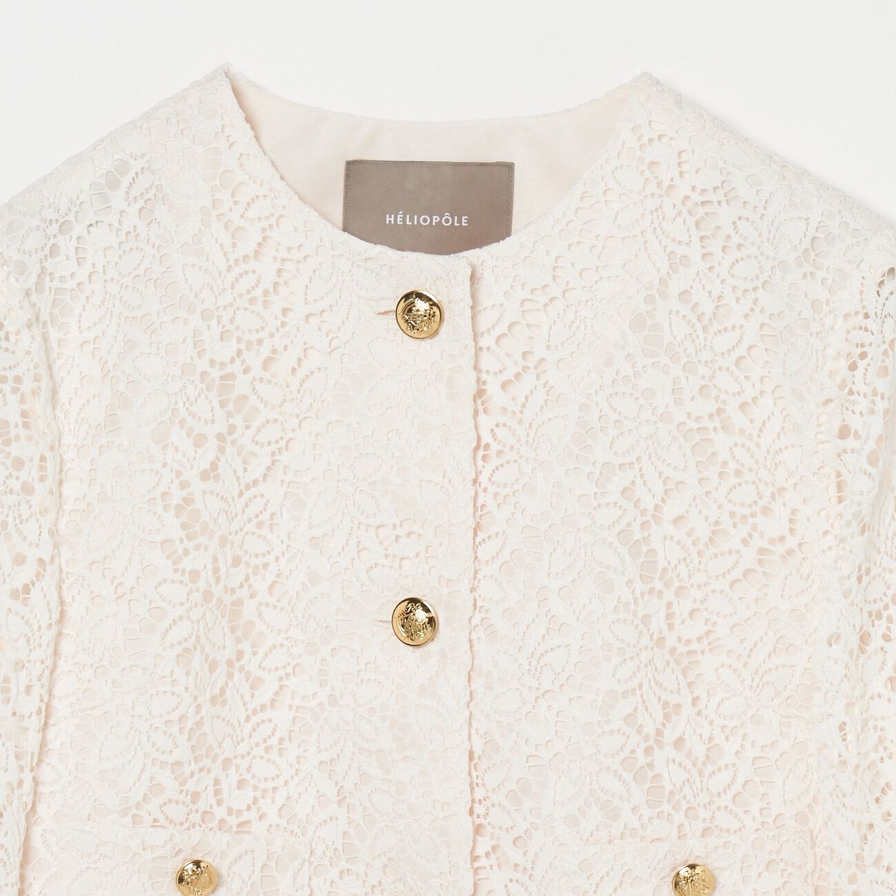 HELIOPOLE「HELIOPOLE EMBROIDERY LACE JACKET」|デニムジャケット|