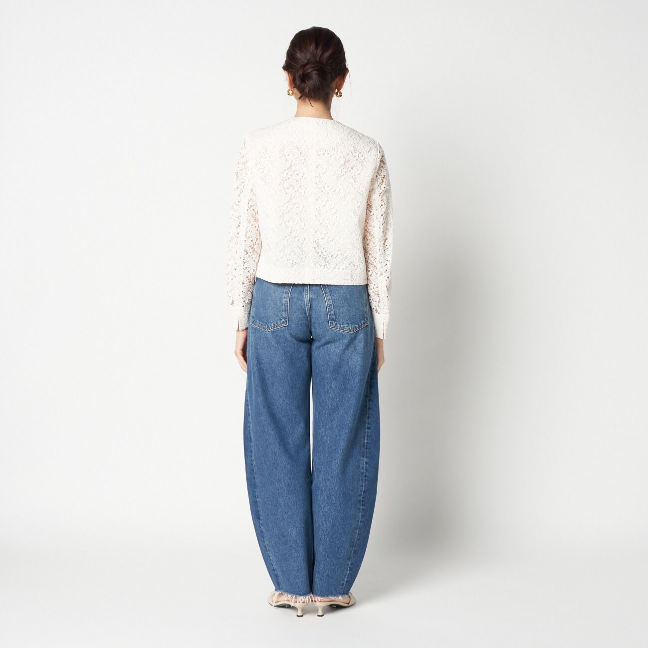 HELIOPOLE「HELIOPOLE EMBROIDERY LACE JACKET」|デニムジャケット|