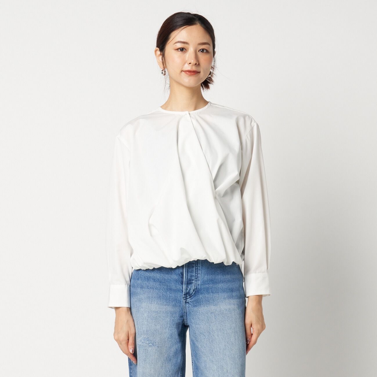 HELIOPOLE「HELIOPOLE CACHE-COEUR BLOUSE」|シャツ・ブラウス|