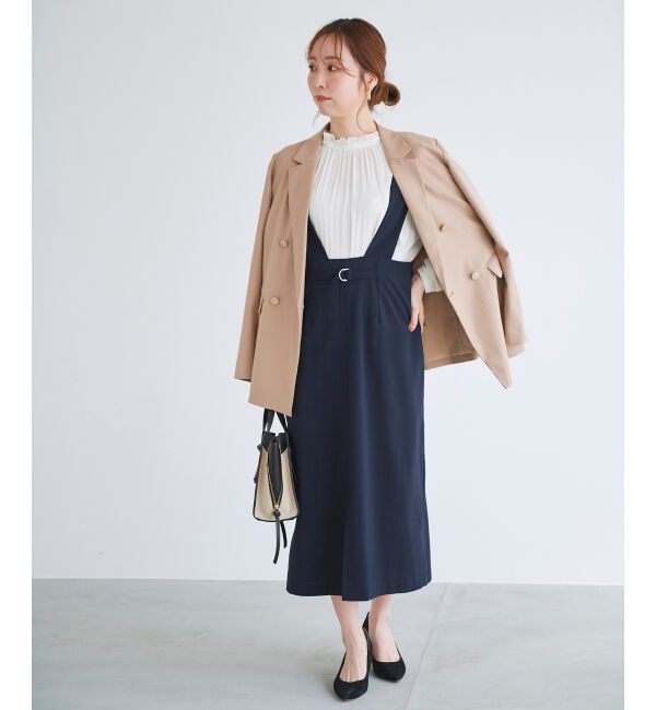 le.coeur blanc「カッセンジョーゼット2wayフリルネックブラウス」|シャツ・ブラウス|