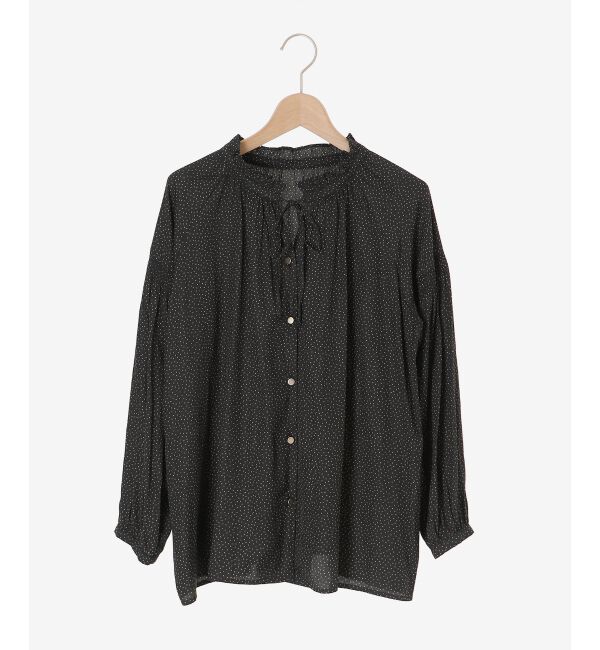 le.coeur blanc「カッセンジョーゼット2wayフリルネックブラウス」|シャツ・ブラウス|