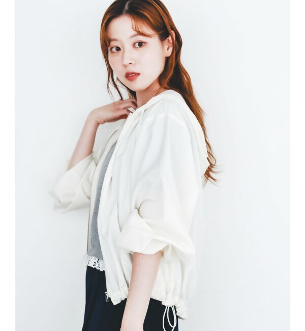  「komatsu.シアーフードブルゾン」|ブルゾン・スタジャン|オフ