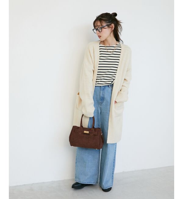  「《WEB限定アイテム》ニュアンスロングカーディガン」|カーディガン|