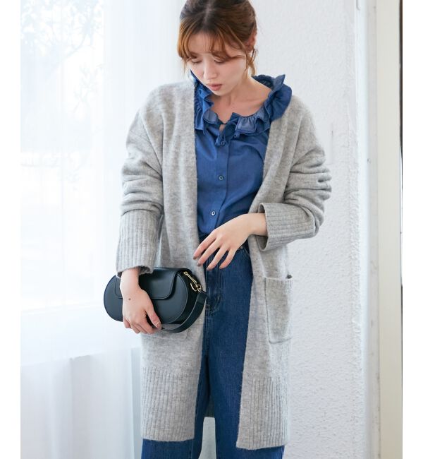  「《WEB限定アイテム》ニュアンスロングカーディガン」|カーディガン|