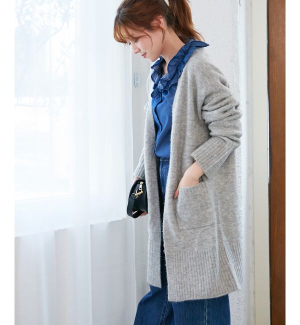  「《WEB限定アイテム》ニュアンスロングカーディガン」|カーディガン|