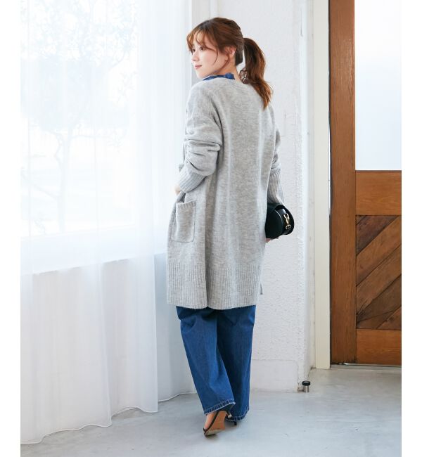  「《WEB限定アイテム》ニュアンスロングカーディガン」|カーディガン|
