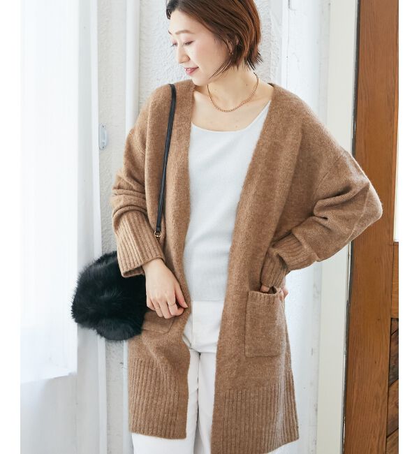  「《WEB限定アイテム》ニュアンスロングカーディガン」|カーディガン|