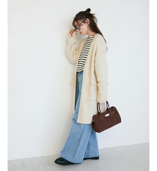  「《WEB限定アイテム》ニュアンスロングカーディガン」|カーディガン|