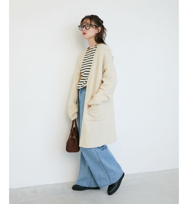  「《WEB限定アイテム》ニュアンスロングカーディガン」|カーディガン|