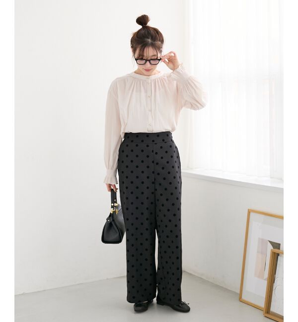  「パウダーサテン2WAYブラウス」|シャツ・ブラウス|