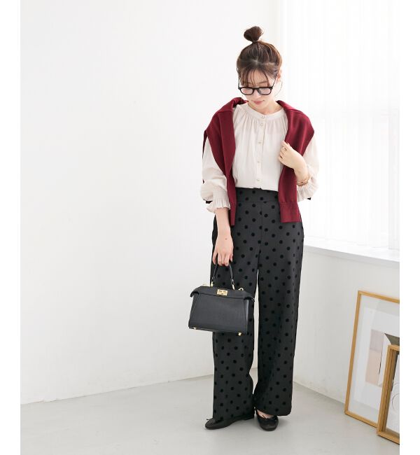  「パウダーサテン2WAYブラウス」|シャツ・ブラウス|