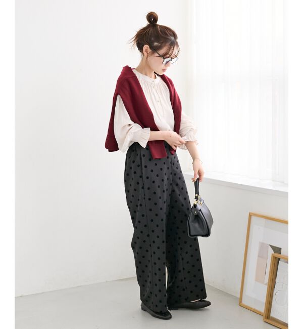  「パウダーサテン2WAYブラウス」|シャツ・ブラウス|