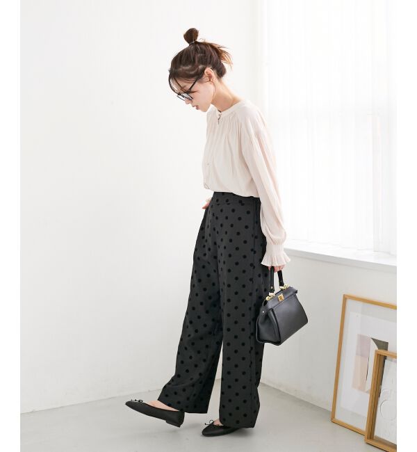  「パウダーサテン2WAYブラウス」|シャツ・ブラウス|