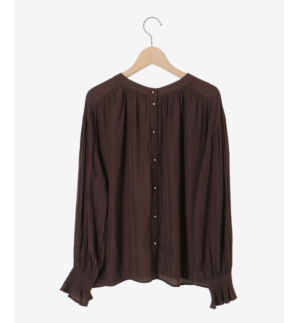  「パウダーサテン2WAYブラウス」|シャツ・ブラウス|