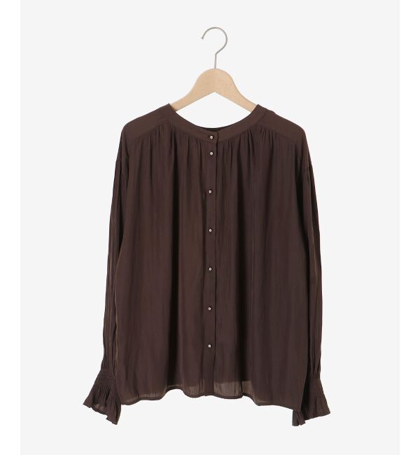 「パウダーサテン2WAYブラウス」|シャツ・ブラウス|